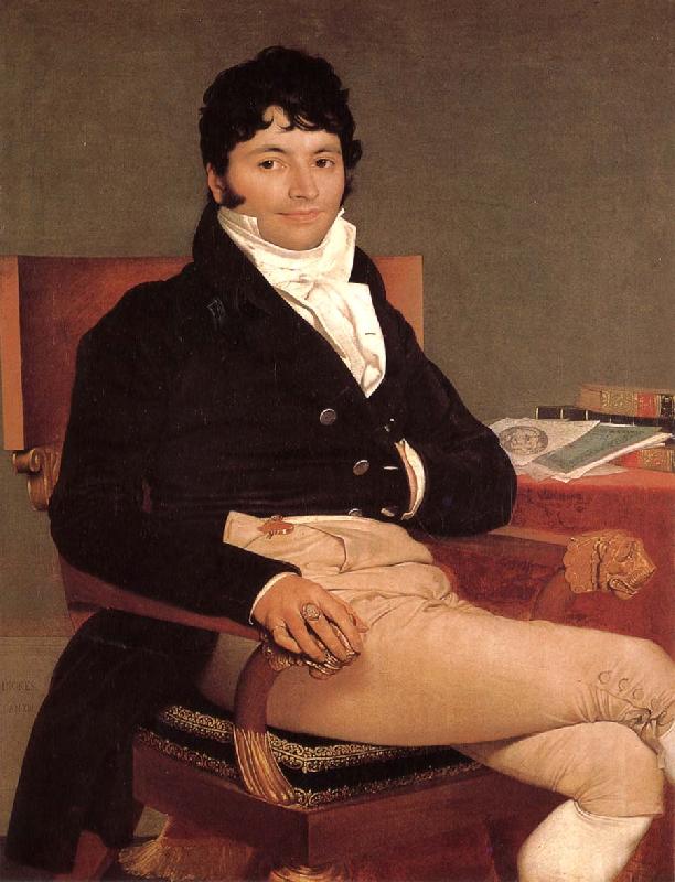 Jean-Auguste Dominique Ingres Portrait of Felibi oil painting image